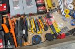 Parti håndverktøy og forbruksmateriell – Milwaukee, Bahco, Bosch m.fl.