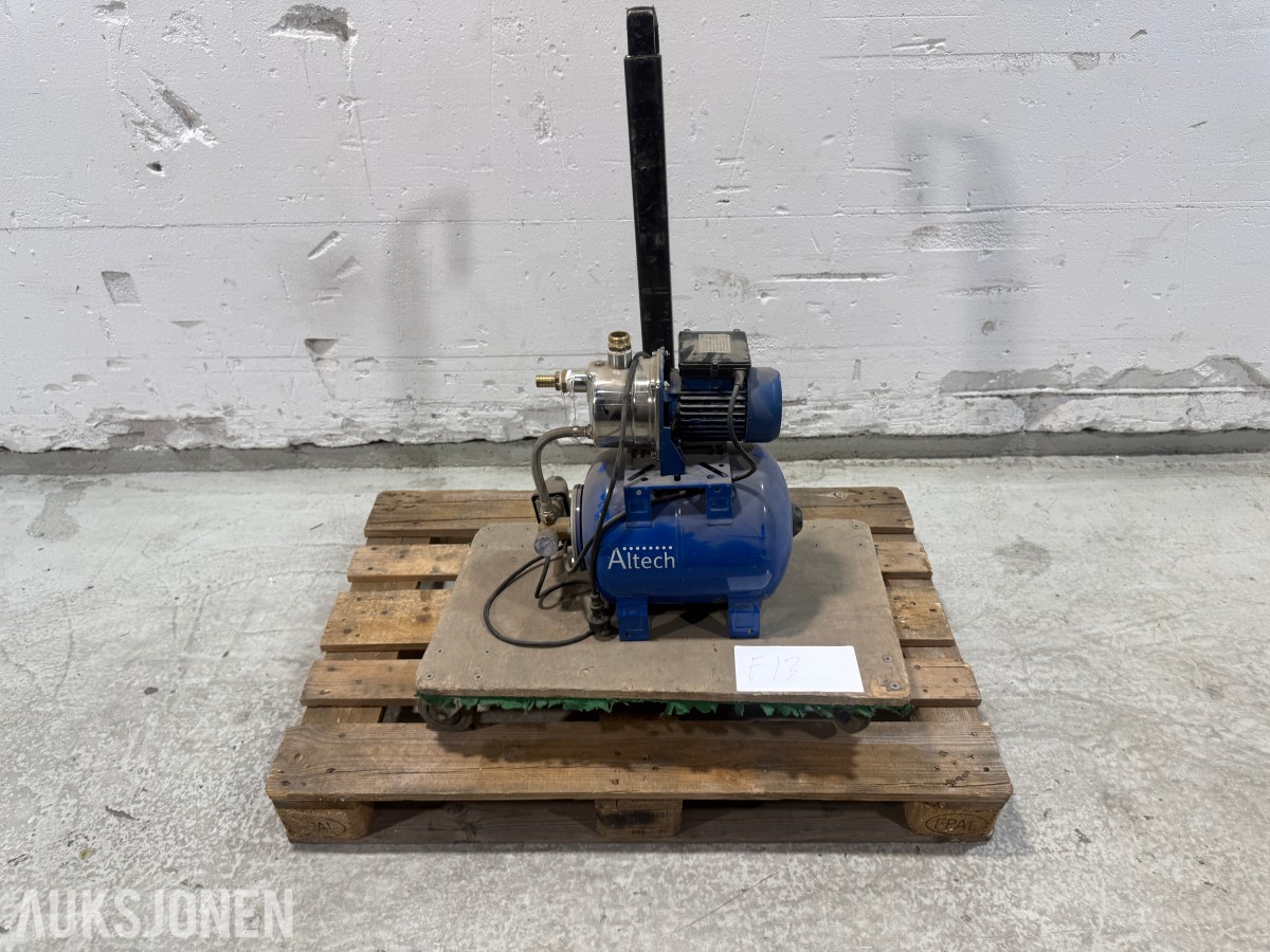 Altech PPT 800 W pumpautomat med trykktank