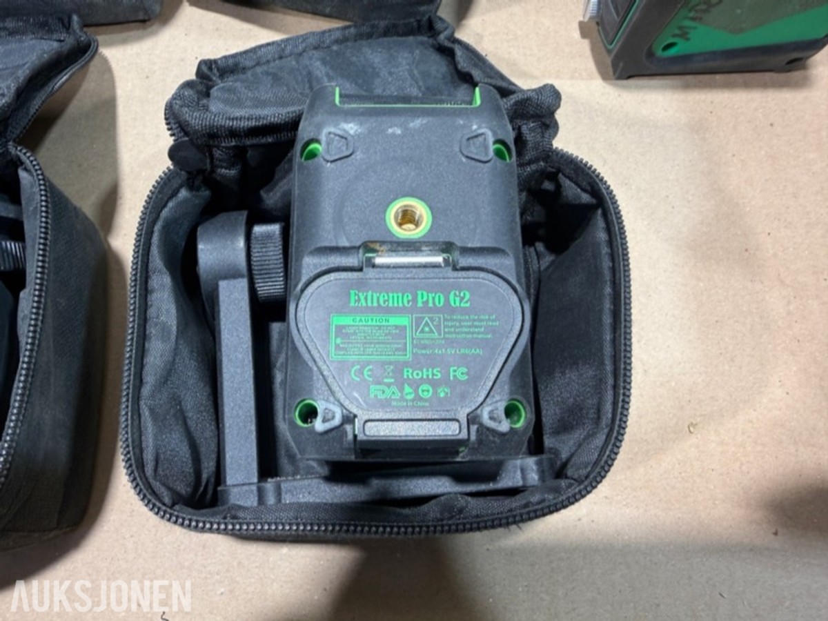 Bosch GLL 3-80 C linjelaser med Extreme Pro G2 lasere