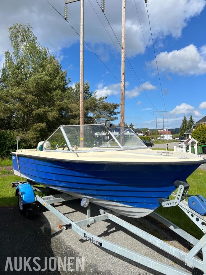 1990 SeaRay 160 båt med motor og henger
