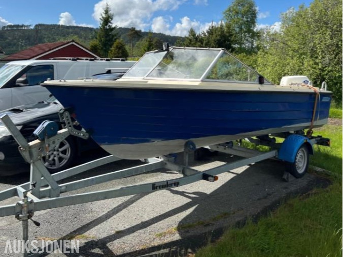 1990 SeaRay 160 båt med motor og henger