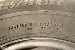 2019 6 stk Iveco felger med Michelin 225/75R16C sommerdekk