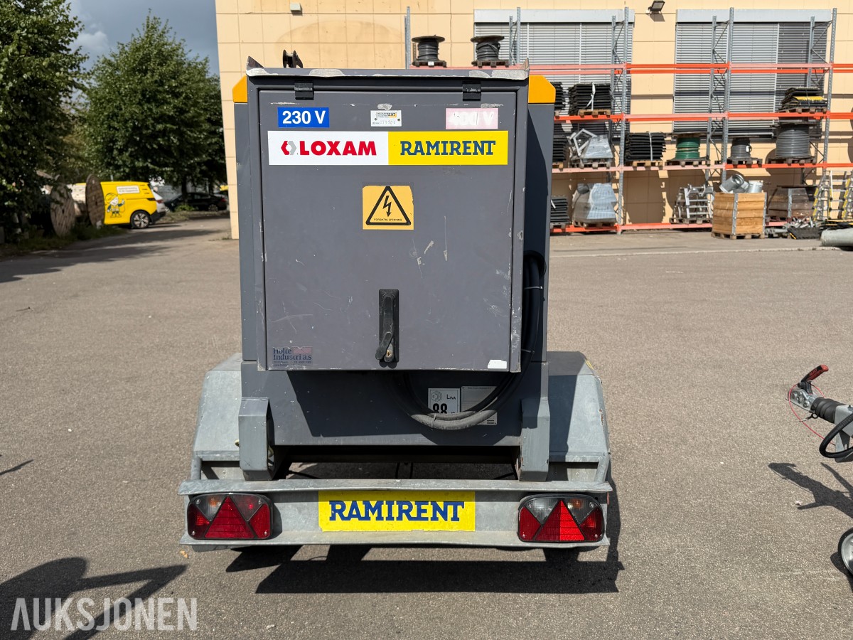 Atlas Copco QAS20 - tilhengermontert strømaggregat 20kVA - 16kW