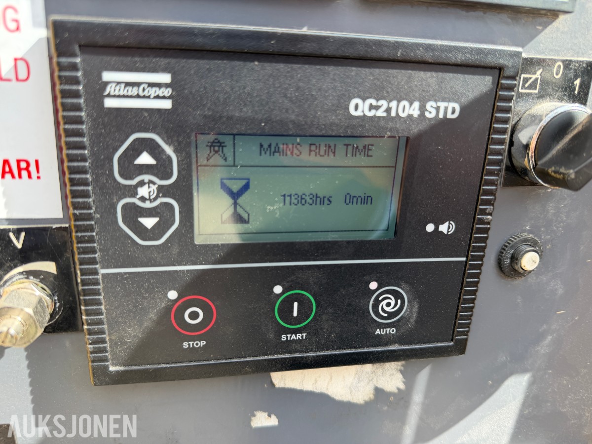 Atlas Copco QAS20 - tilhengermontert strømaggregat 20kVA - 16kW