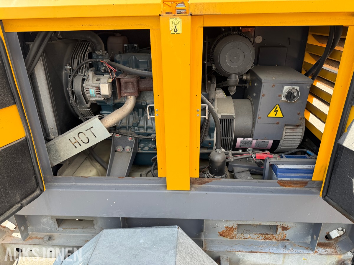 Atlas Copco QAS20 - tilhengermontert strømaggregat 20kVA - 16kW