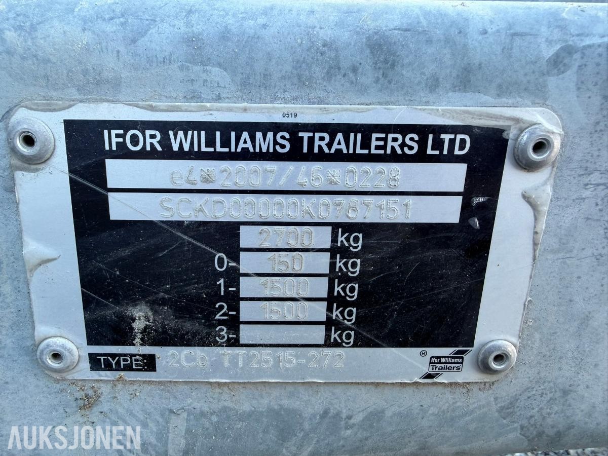 2025 Ifor Williams TT2515 Tipphenger m/LED-lys