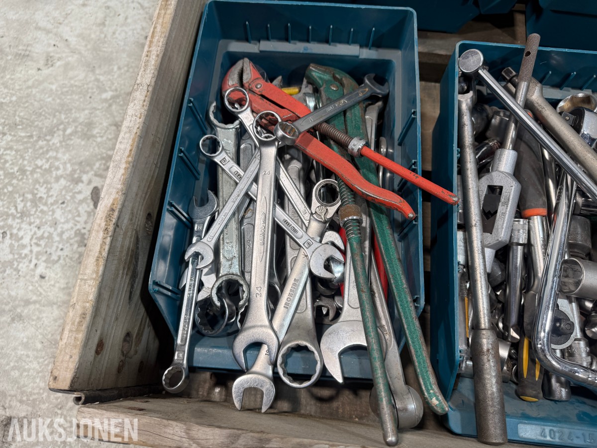 Verktøyparti med håndverktøy – Bahco, Knipex m.fl.