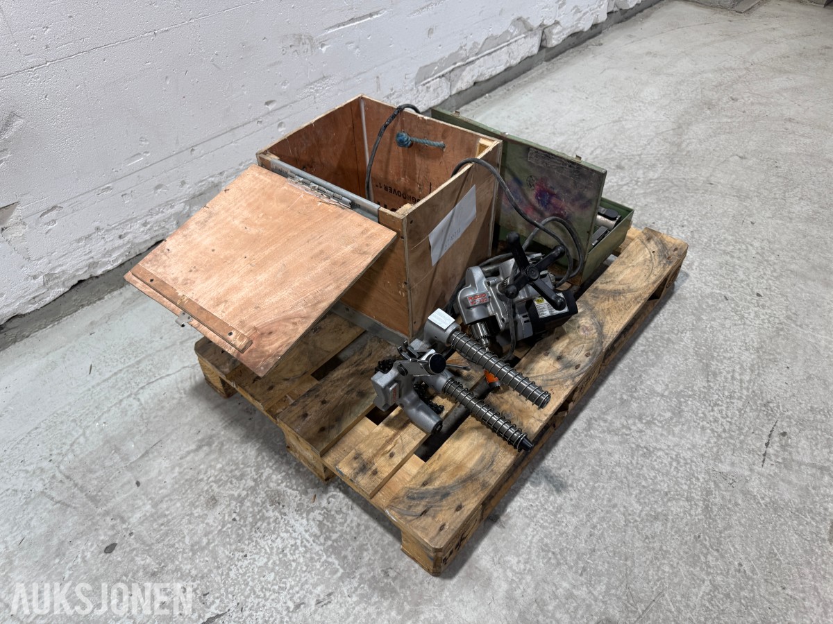 RIDGID HC-300 og Novopress rørverktøy med pressbakker
