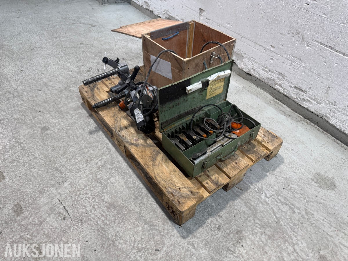 RIDGID HC-300 og Novopress rørverktøy med pressbakker