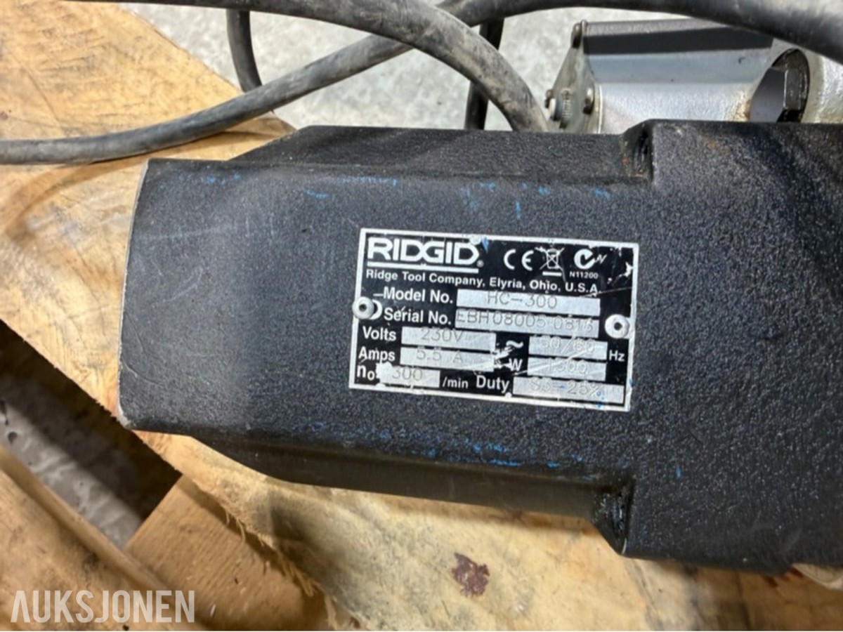 RIDGID HC-300 og Novopress rørverktøy med pressbakker