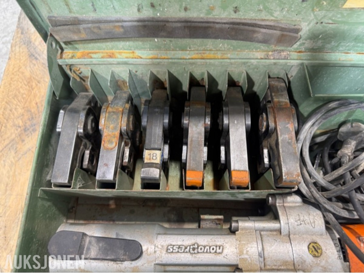 RIDGID HC-300 og Novopress rørverktøy med pressbakker
