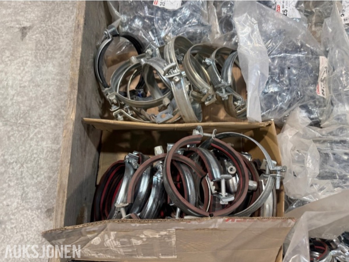 VVS- og festemateriell – Hilti, presskoblinger, rørklammer og aluminiumskassene 