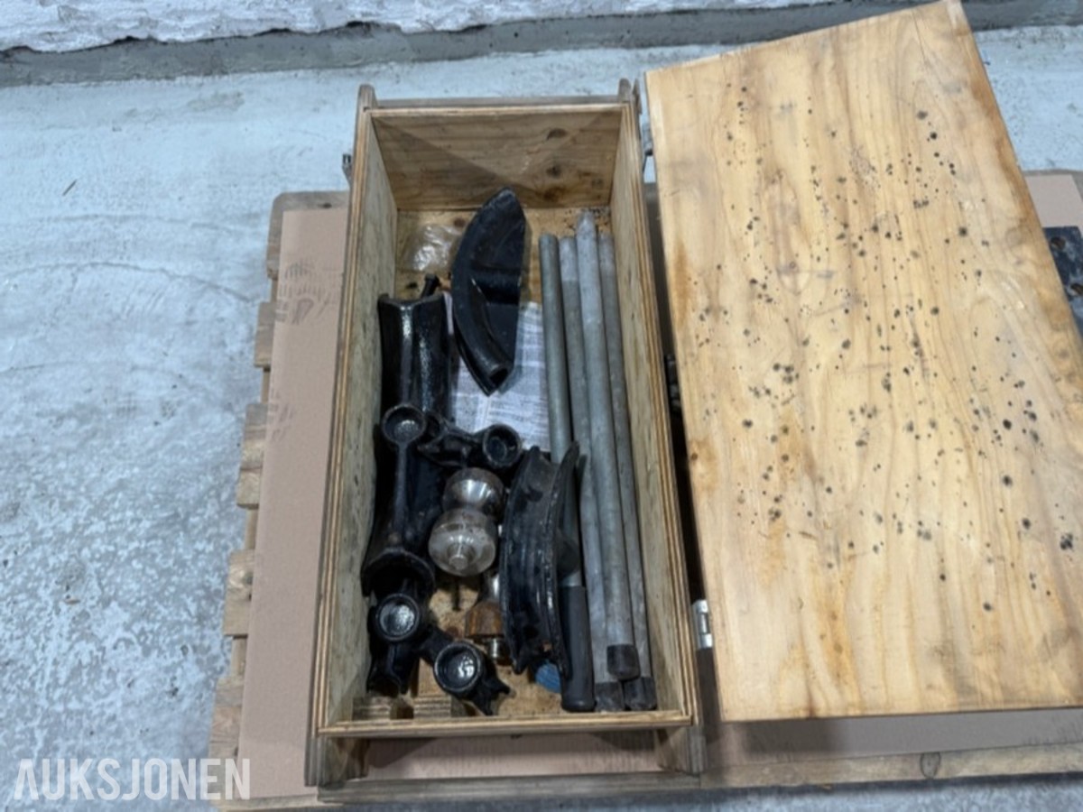REMS Python hydraulisk rørbøyer med bøyeformer