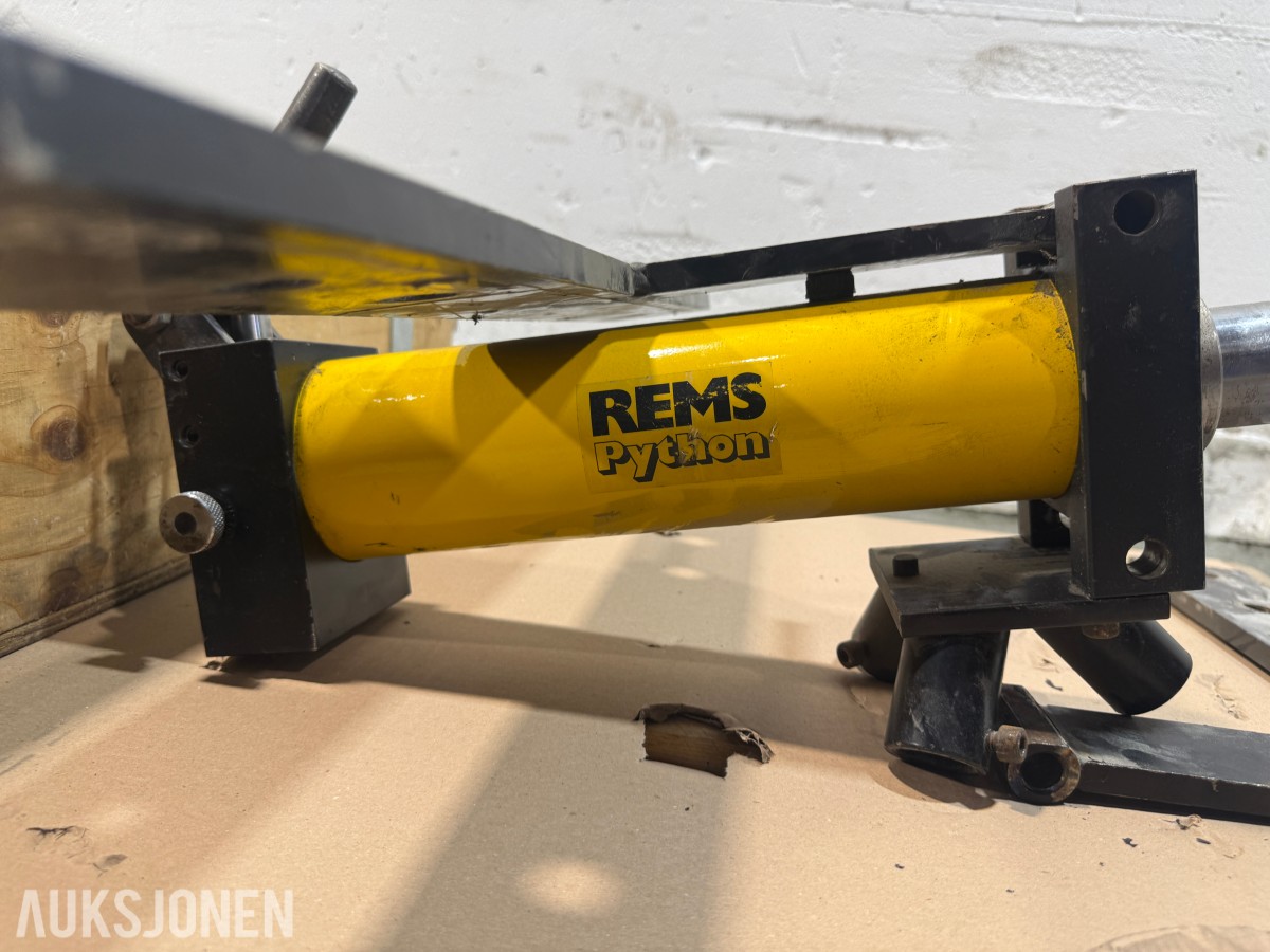 REMS Python hydraulisk rørbøyer med bøyeformer