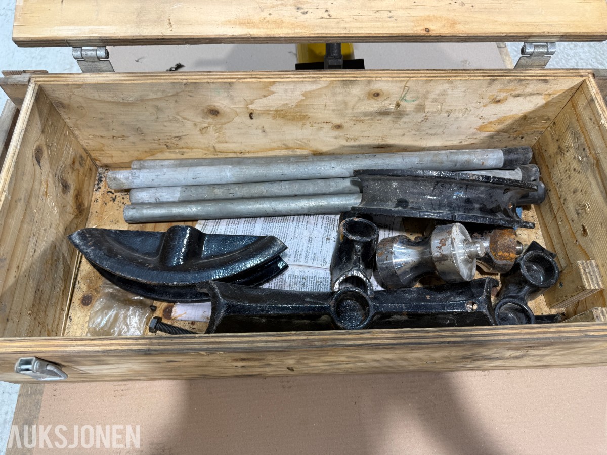 REMS Python hydraulisk rørbøyer med bøyeformer