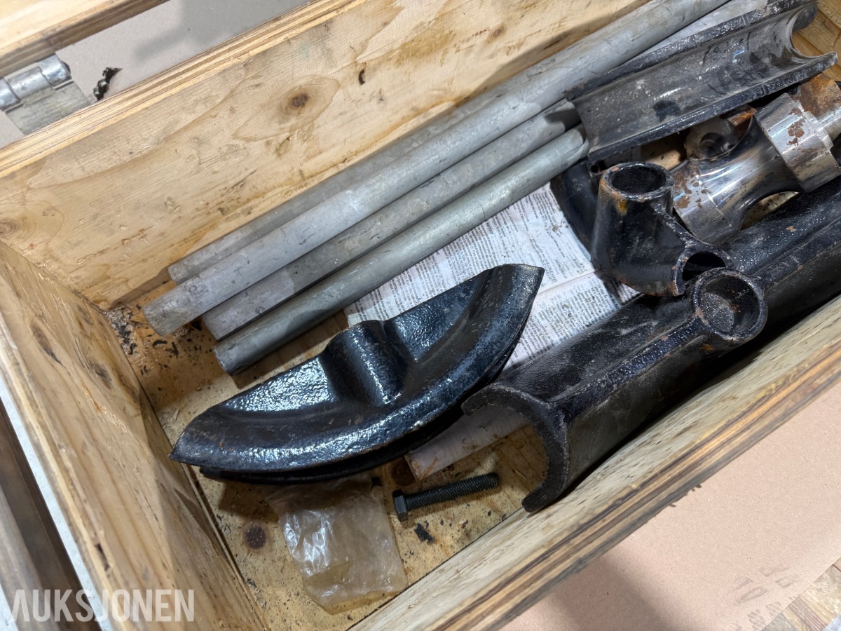 REMS Python hydraulisk rørbøyer med bøyeformer