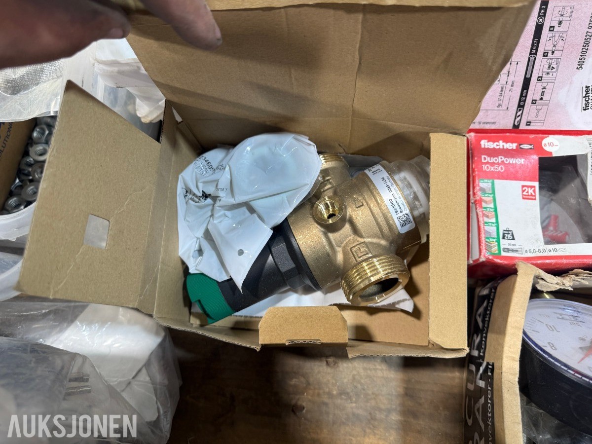 VVS-materiell, festemidler og innreguleringsventiler