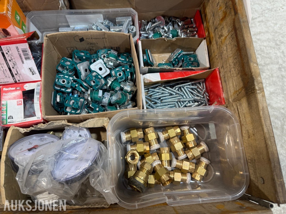VVS-materiell, festemidler og innreguleringsventiler