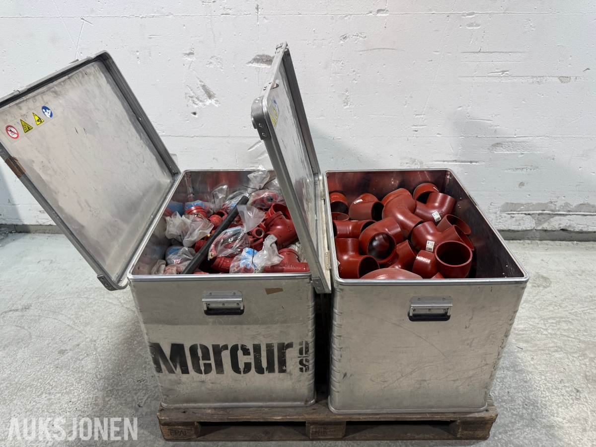 A-SML støpejernsdeler og rørkoblinger – 386 kg