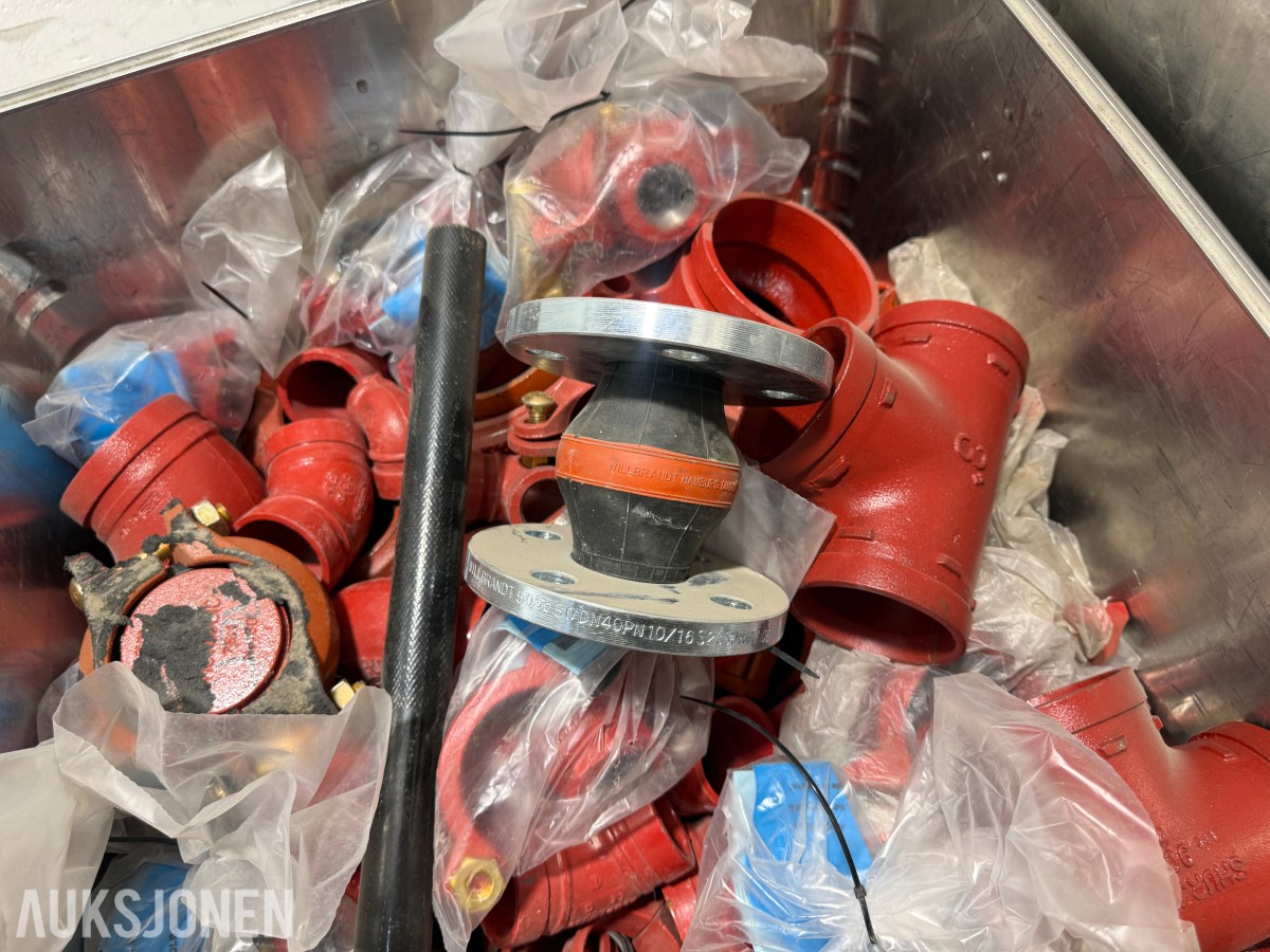 A-SML støpejernsdeler og rørkoblinger – 386 kg