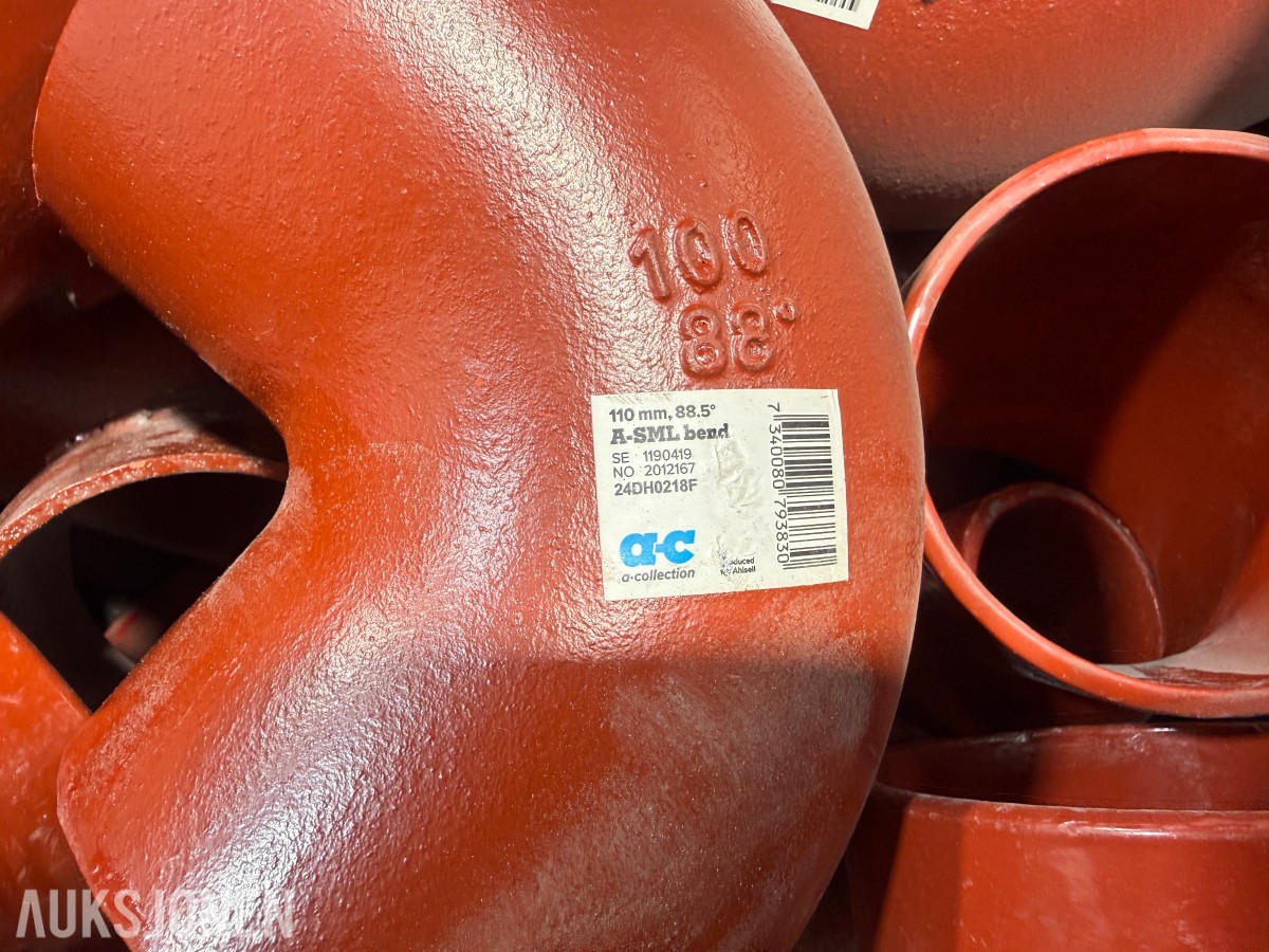 A-SML støpejernsdeler og rørkoblinger – 386 kg