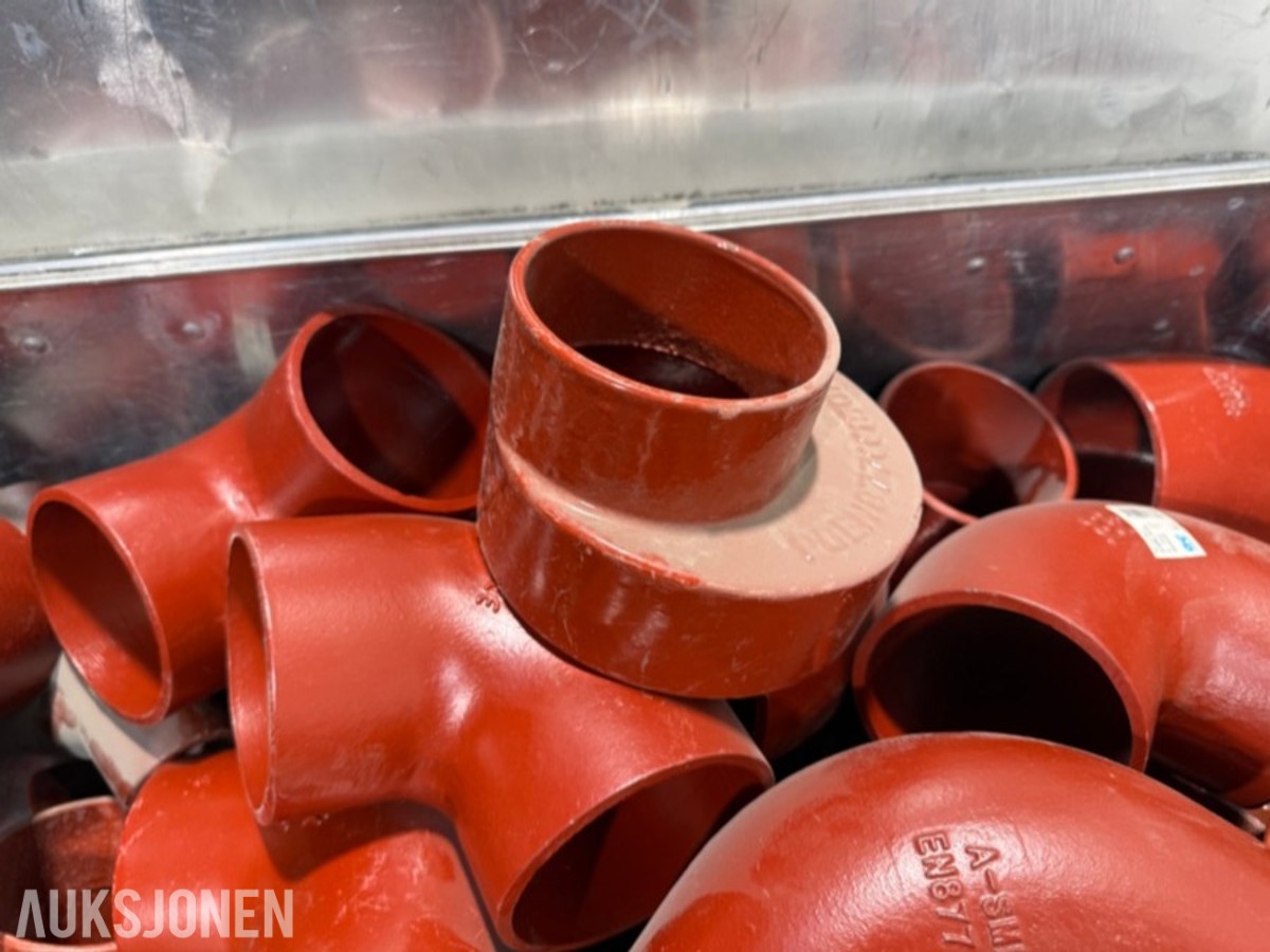 A-SML støpejernsdeler og rørkoblinger – 386 kg