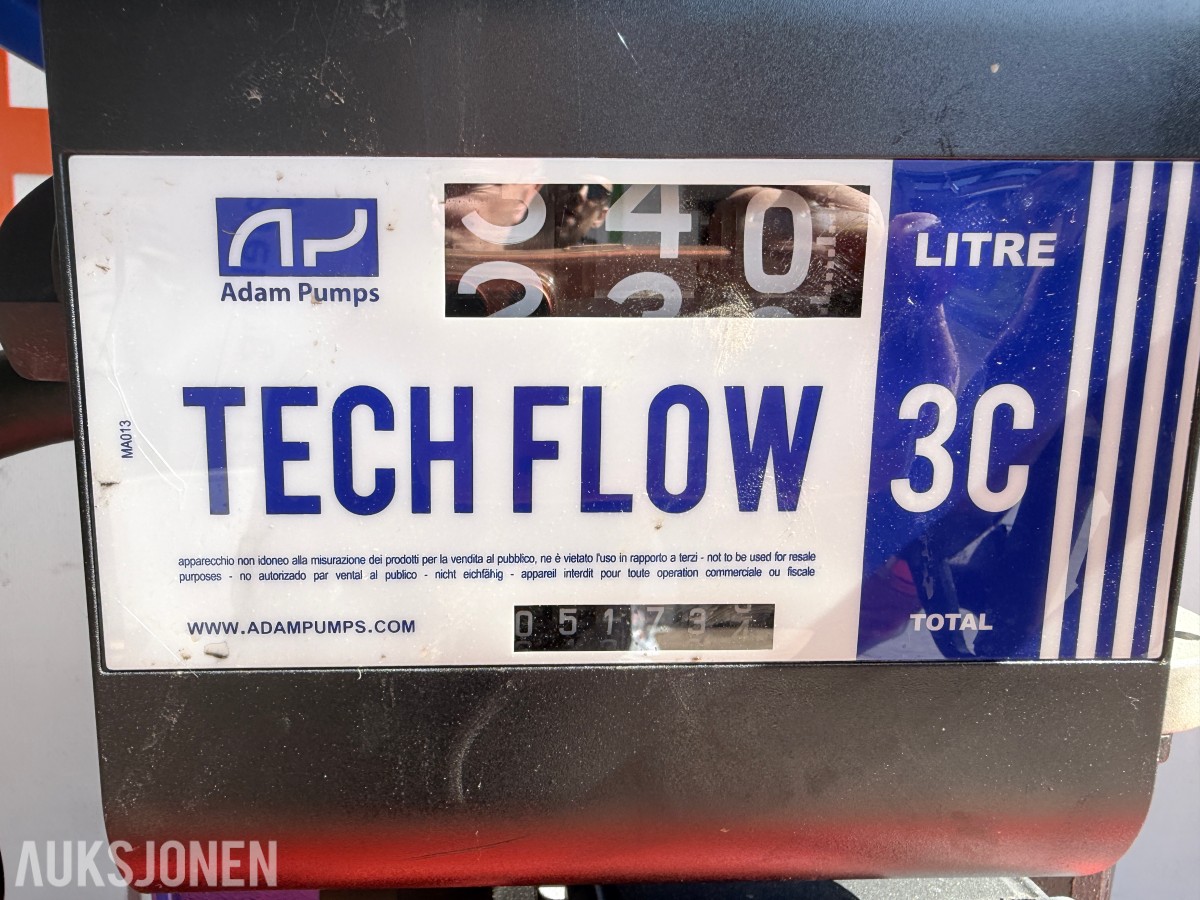 DIESELTANK MED ADAM PUMPS TECH FLOW 3C PUMPEANLEGG