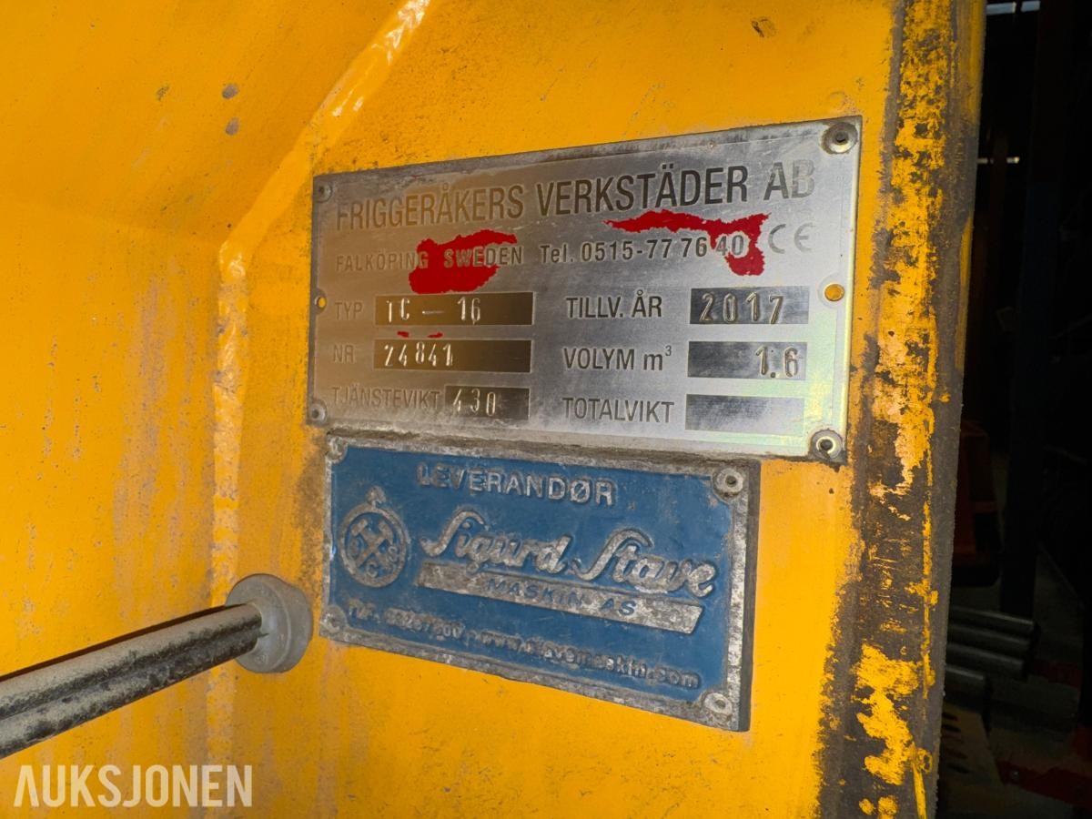 Falköping TC-16 - tallerkenspreder for traktor og hjullaster