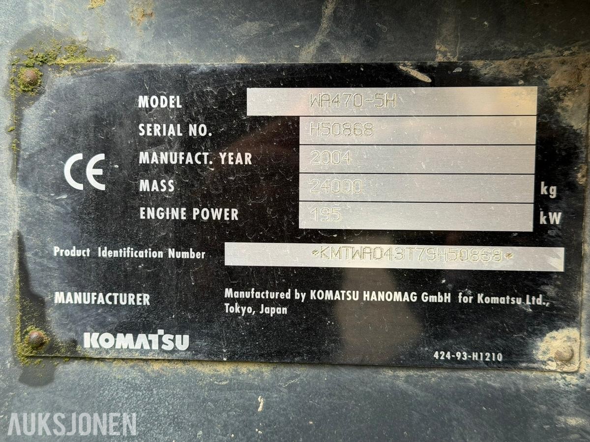 2004 Komatsu WA470-5H hjullaster