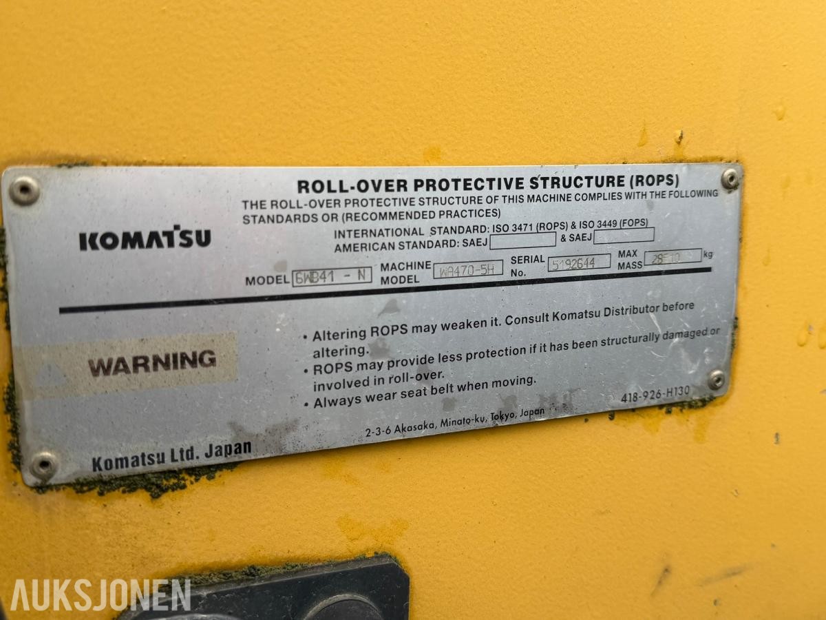 2004 Komatsu WA470-5H hjullaster