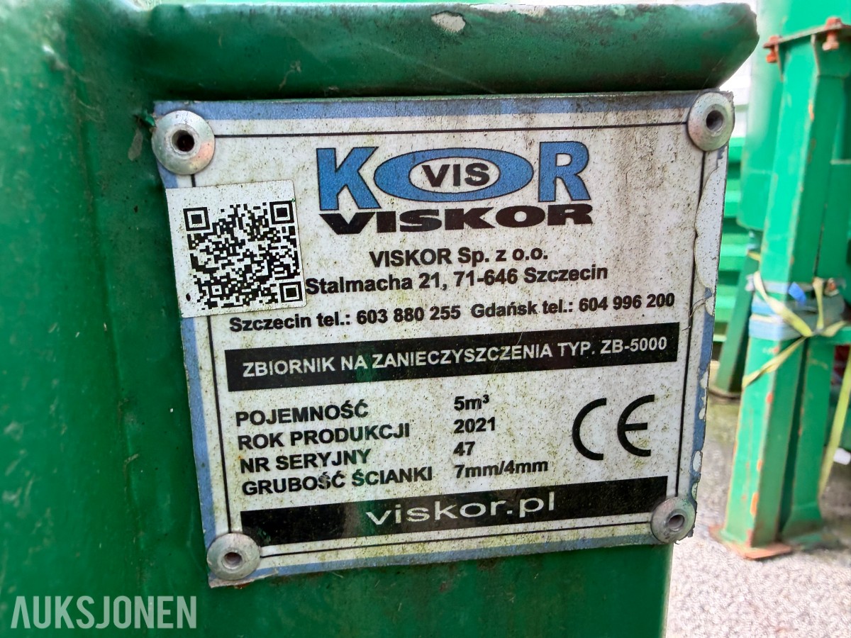 2021 Viskor ZB-5000 sandsilo 5 m³