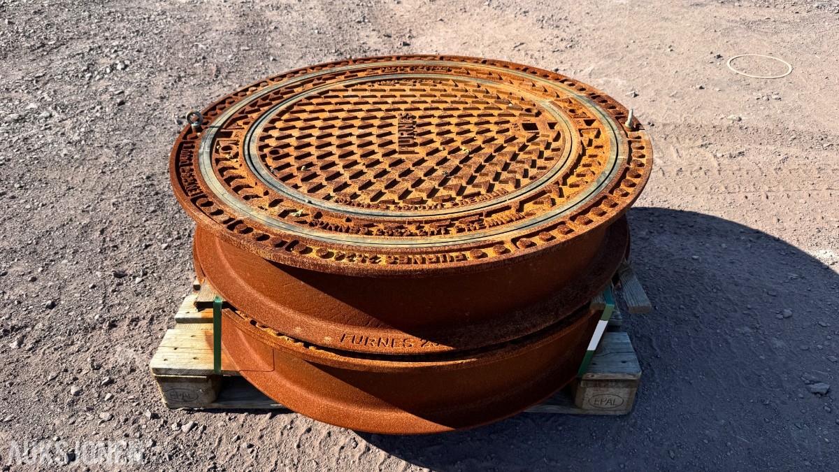Furnes Ø1000/Ø800 PREMIUM D400 kumrammer med lokk - 2 stk