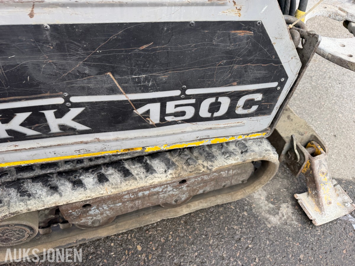 Rivningsrobot Brokk 150C med mye utstyr