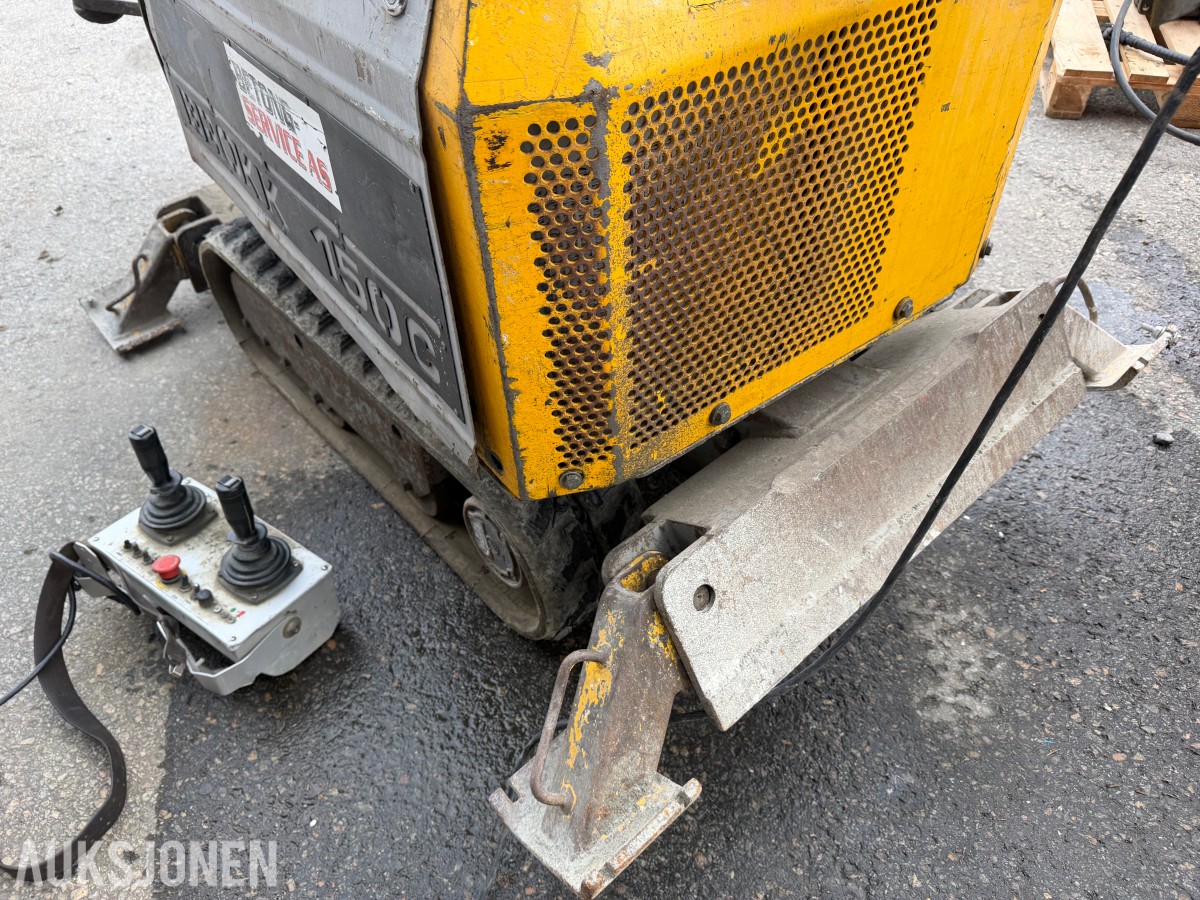 Rivningsrobot Brokk 150C med mye utstyr