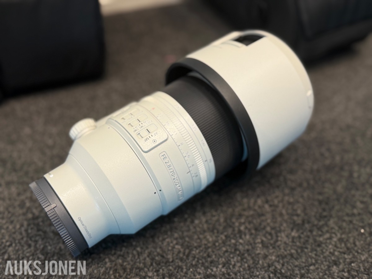 Sony α7R V kamerapakke med fire G Master-objektiver og kamerasekk
