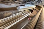 Parti med utstyr for tunnel- og bergsikring