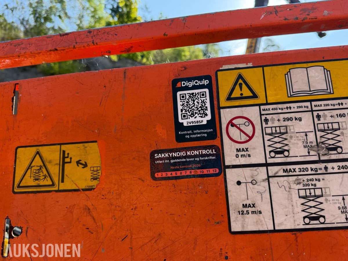 2007 JLG 2646ES sakselift - 10 meter arbeidshøyde