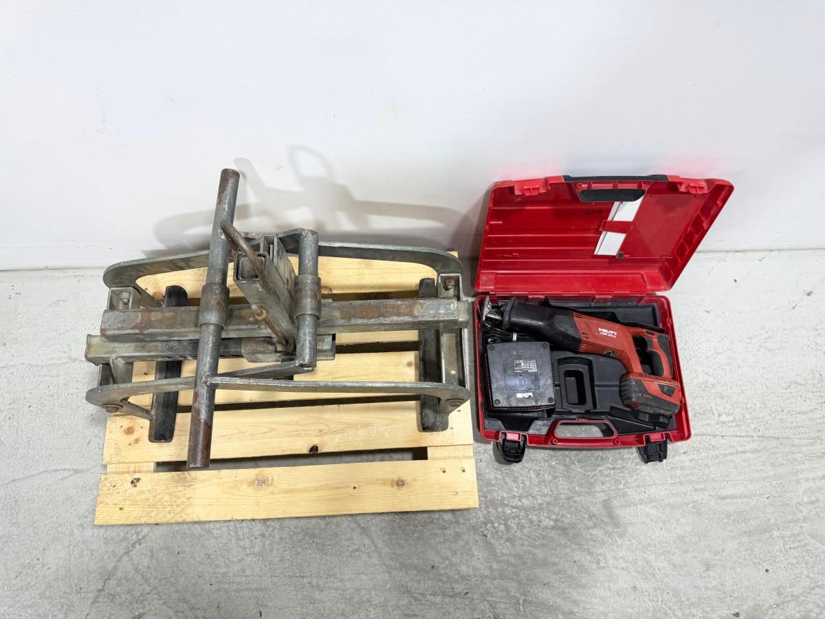 Hilti WSR 22-A bajonettsag med batteri, lader og løfteklype