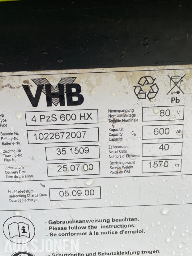 2000 Clark CEM 25 S elektrisk truck
