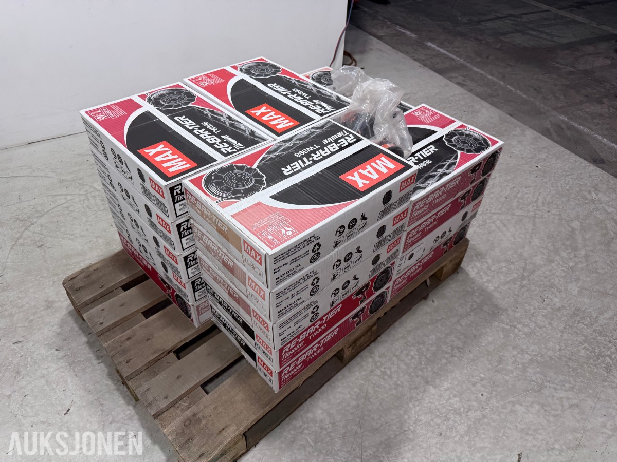 MAX TW898 bindetråd 0,8 mm – ca. 23 esker + 14 løse ruller