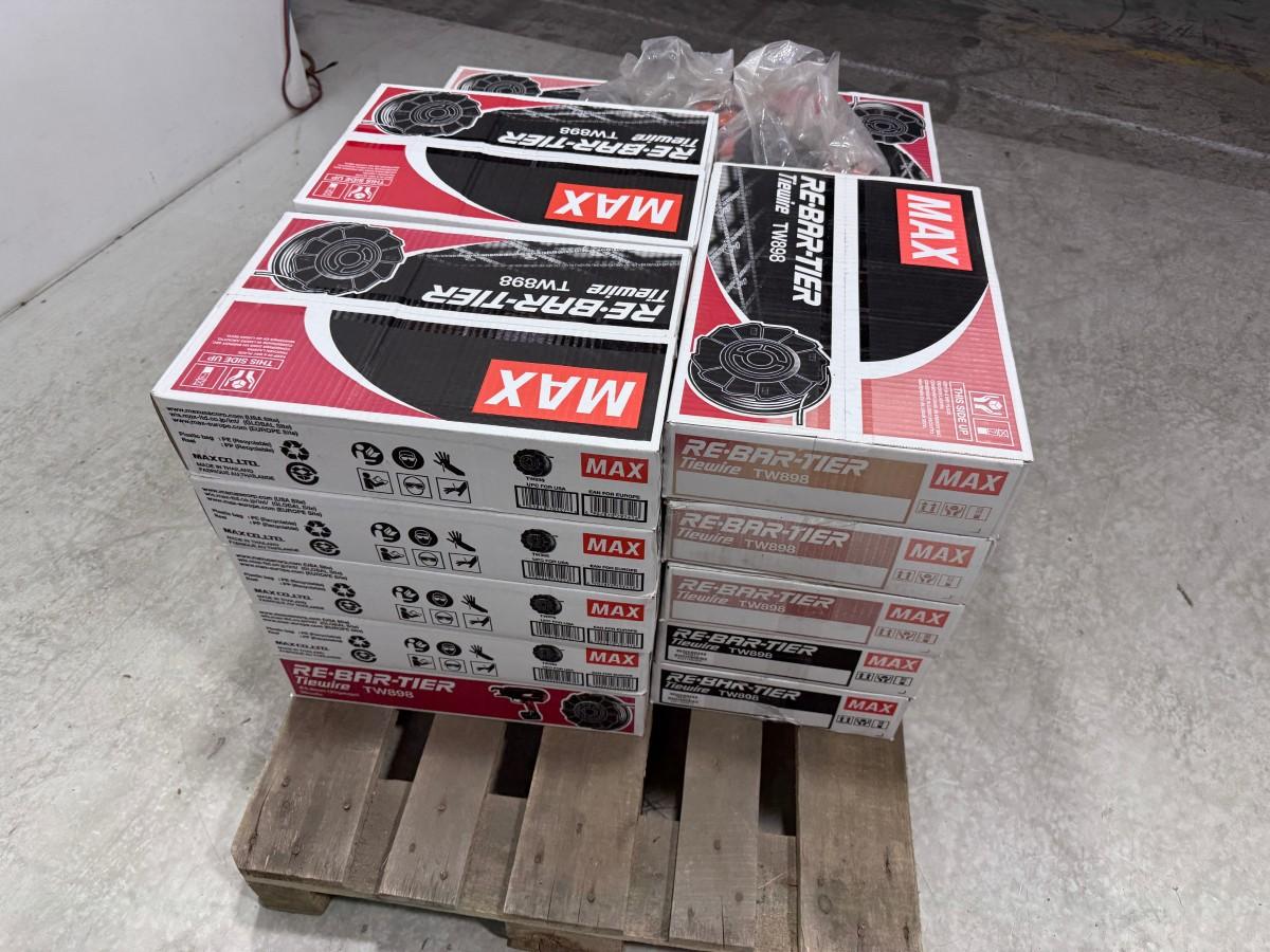 MAX TW898 bindetråd 0,8 mm – ca. 23 esker + 14 løse ruller