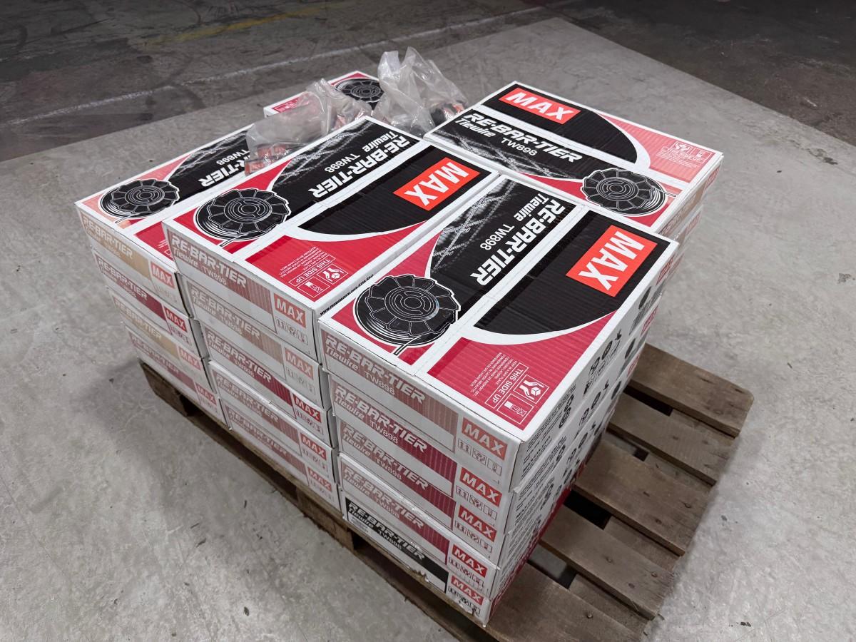 MAX TW898 bindetråd 0,8 mm – ca. 23 esker + 14 løse ruller