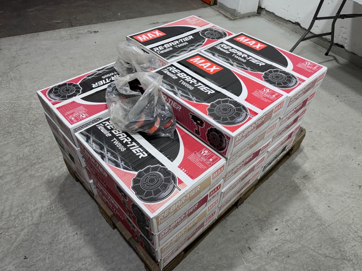 MAX TW898 bindetråd 0,8 mm – ca. 23 esker + 14 løse ruller