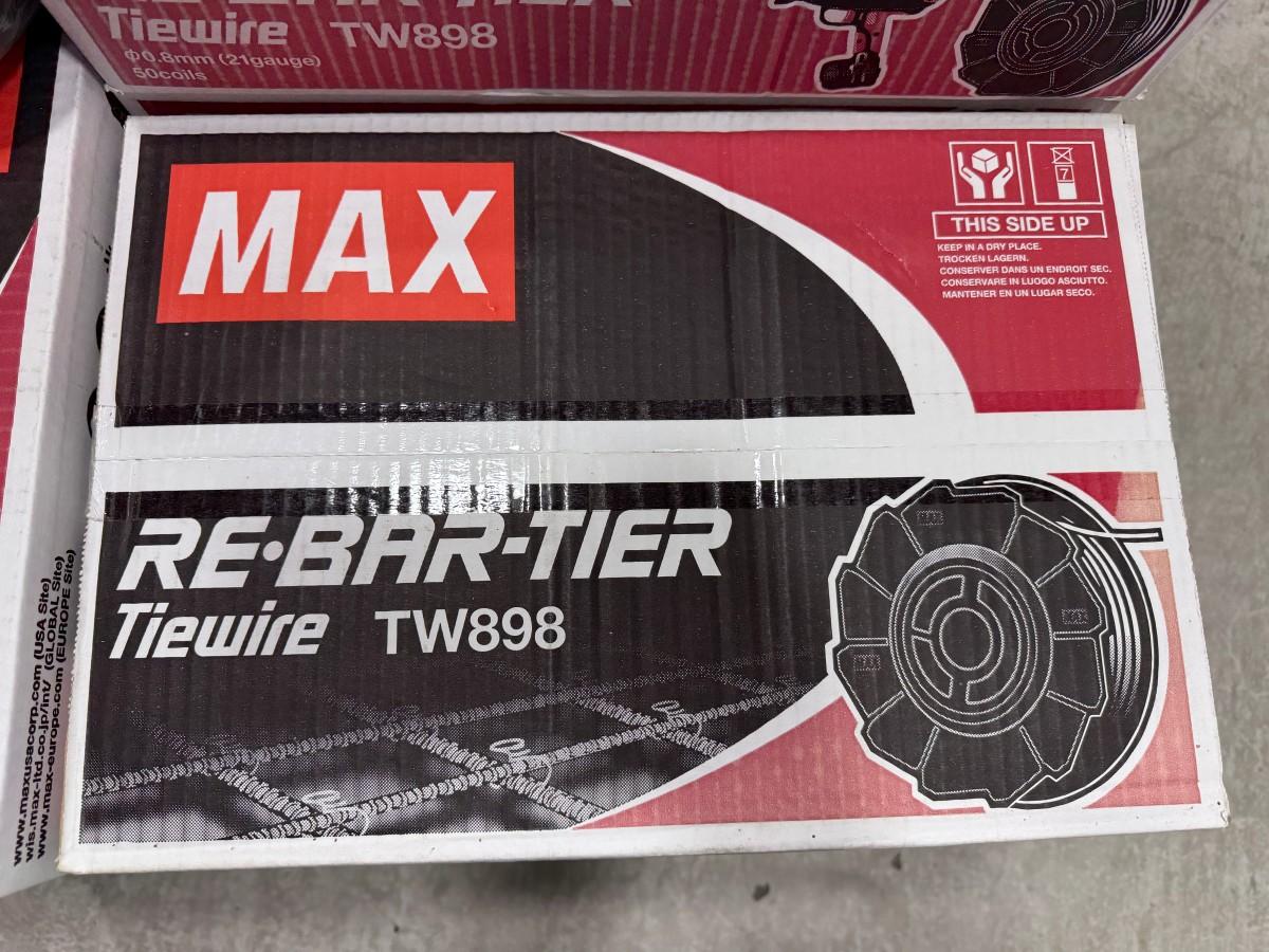 MAX TW898 bindetråd 0,8 mm – ca. 23 esker + 14 løse ruller