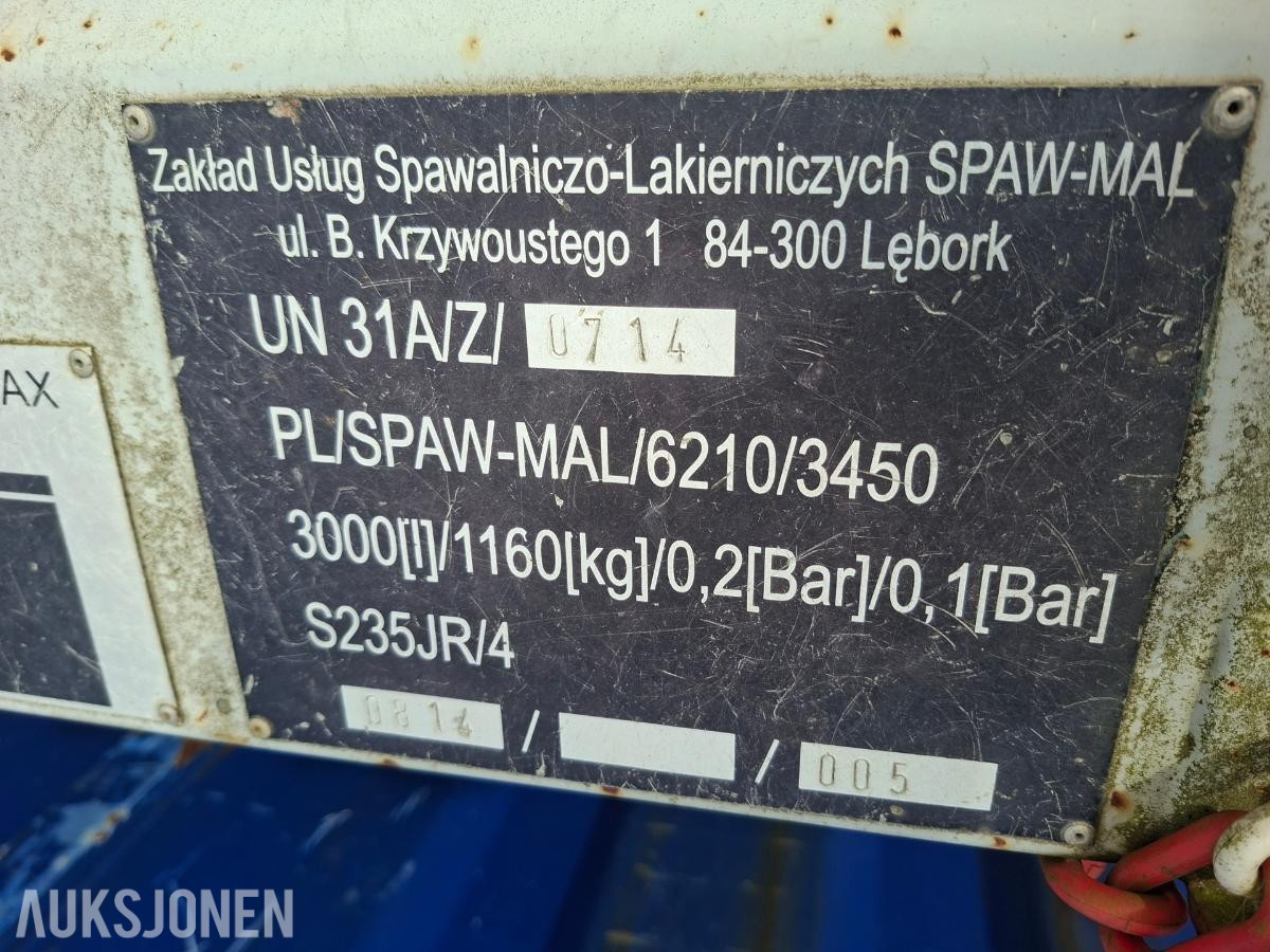 3000 Andre SK Diesel Tank 3000liter