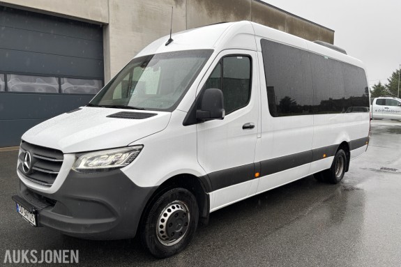 2019 Mercedes-Benz Sprinter 519 CDI 17-seter Minibuss m/rullestolrampe, Lav KM 185227km