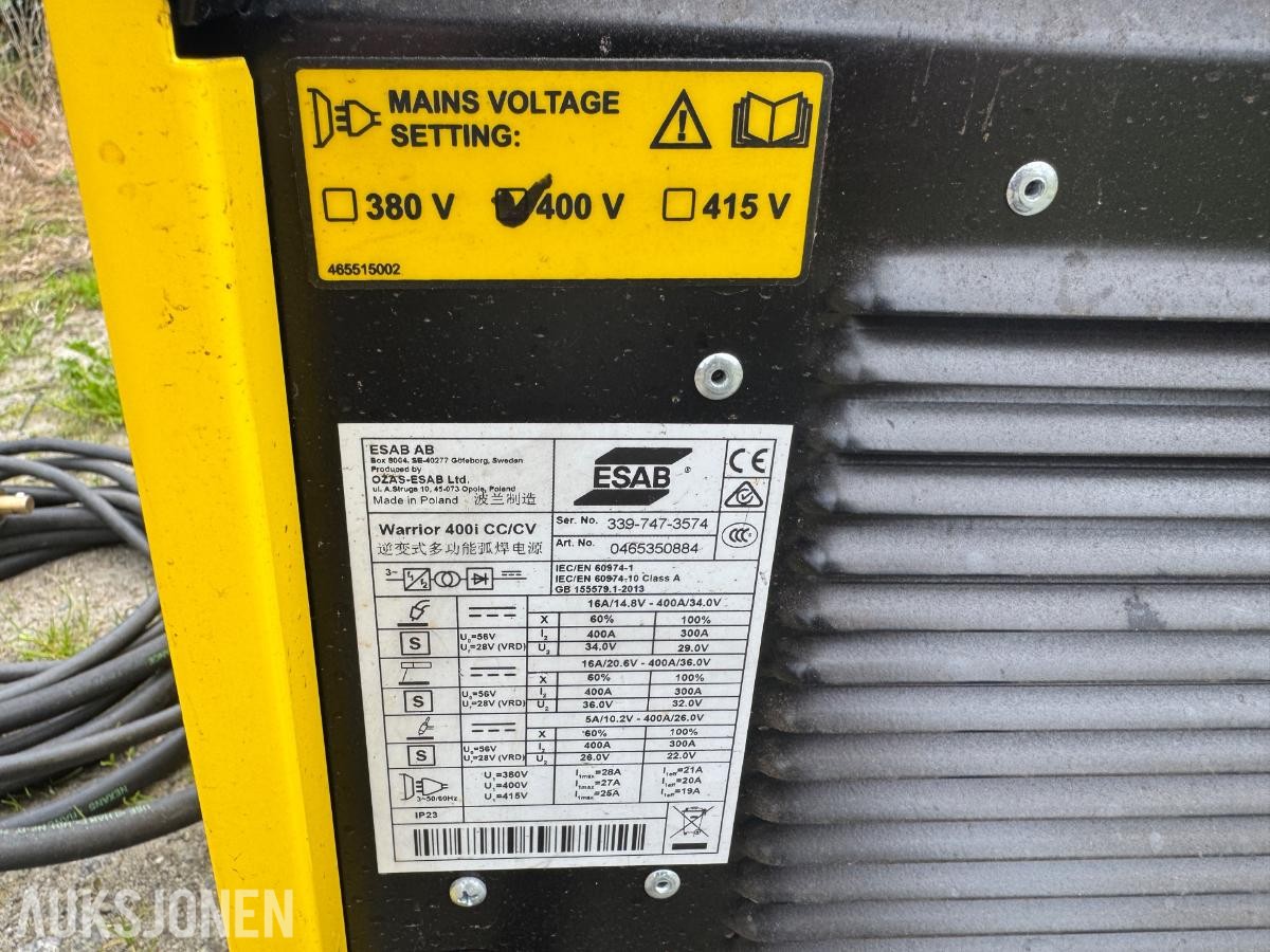 2013 Esab Worrior Sveisemakin