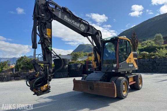 2017 Volvo EWR150E hjulmaskin - Knekkbom - Leica maskinstyring - Sentralsmøring - Sertifisert