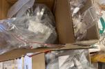 1 pall med diverse fittings - rørdeler - koblinger og pakninger