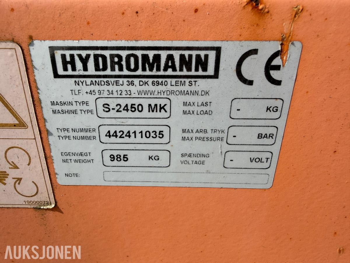 2004 Hydromann / Westbjørn S-2450 snøfreser til traktor